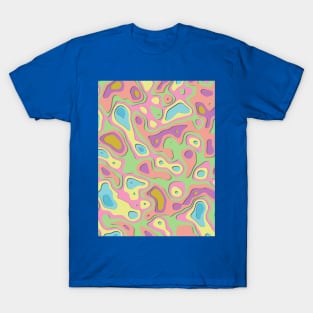 Abstract Paper Cut Pattern T-Shirt